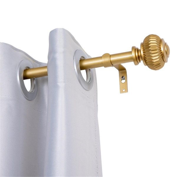 Utopia Alley 0.75 in. Curtain Rod for 48-86 in. Windows, Gold D114GD